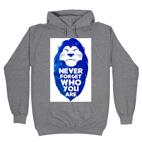 Never Forget Who You Are(Mufasa) Hooded Sweatshirt
