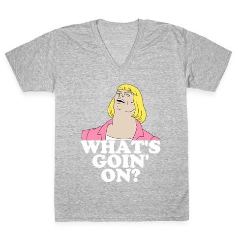 What's Goin' On? Couples Shirt V-Neck Tee Shirt