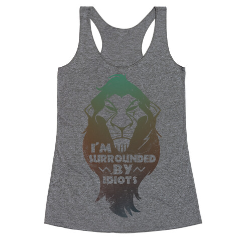 Surrounded by Idiots (Scar) Racerback Tank Top