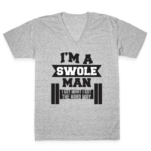 Swole Man V-Neck Tee Shirt