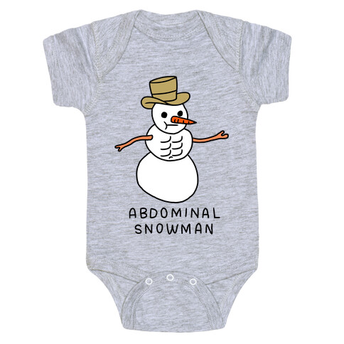Abdominal Snowman Baby One-Piece
