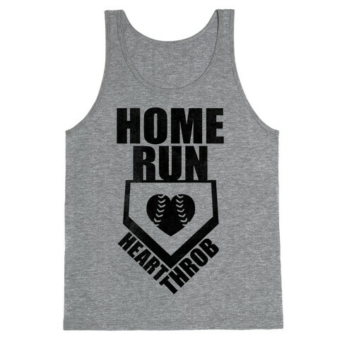 Home Run Heart Throb (Baseball Tee) Tank Top