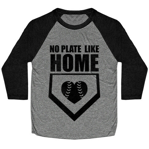 No Plate Like Home (Tank) Baseball Tee