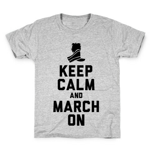 Keep Calm and March On (Tank) Kids T-Shirt