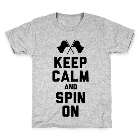 Keep Calm and Spin On (Tank) Kids T-Shirt