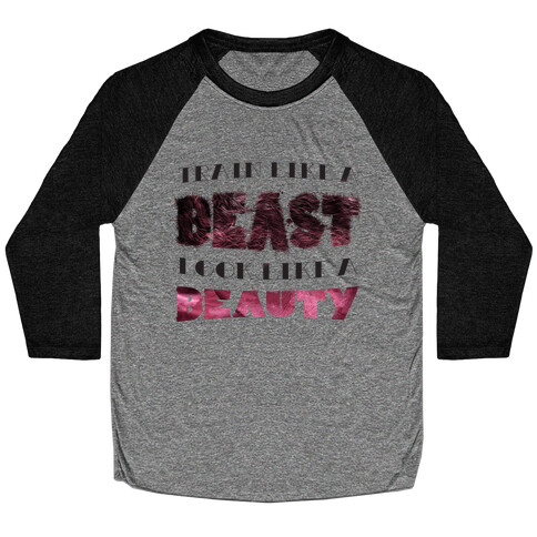 Beast & Beauty (color) Baseball Tee