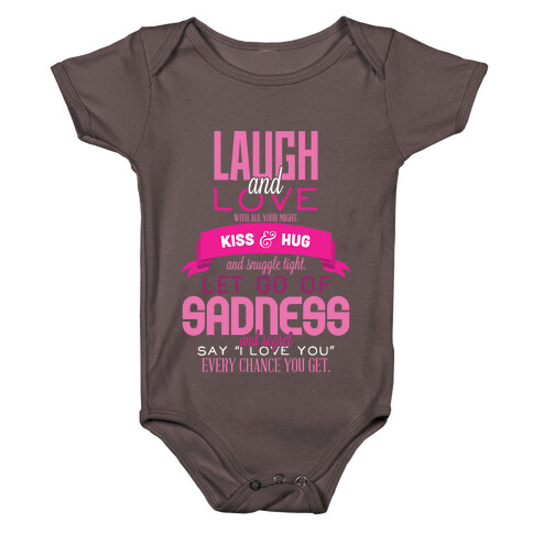 Laugh and Love  Baby One-Piece