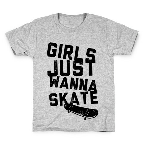 Girls Just Wanna Skate (Tank) Kids T-Shirt