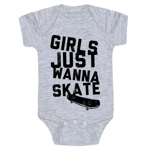 Girls Just Wanna Skate (Tank) Baby One-Piece