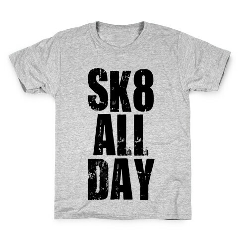 Skate All Day (Tank) Kids T-Shirt