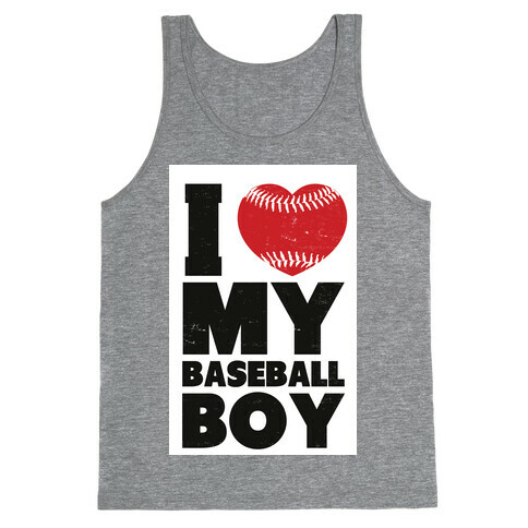 I Love My Baseball Boy Tank Top