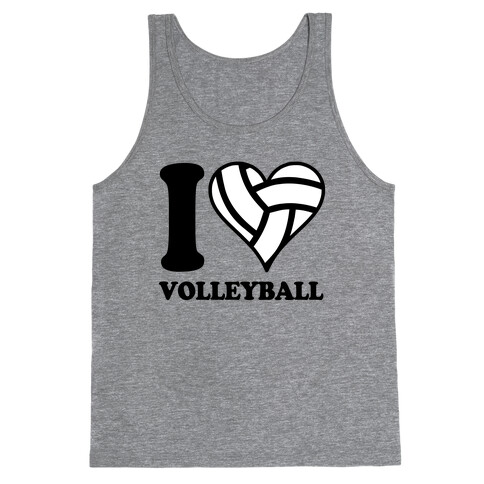 I Love Volleyball Tank Top