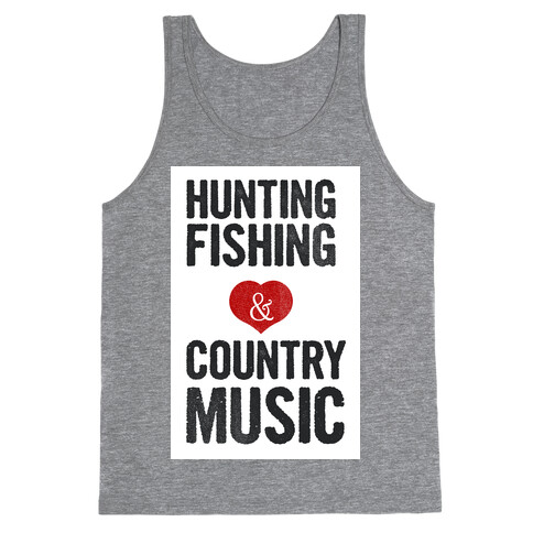 Hunting Fishing & Country Music (Womens) Tank Top