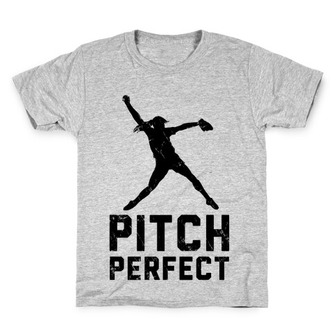 Softball Pitch Perfect (Baseball Tee) Kids T-Shirt