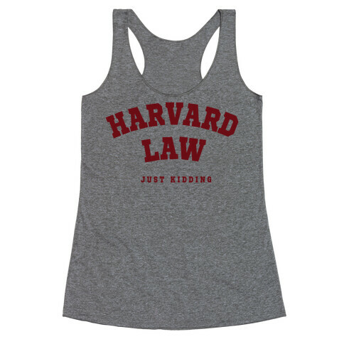 Harvard Law JK Racerback Tank Top