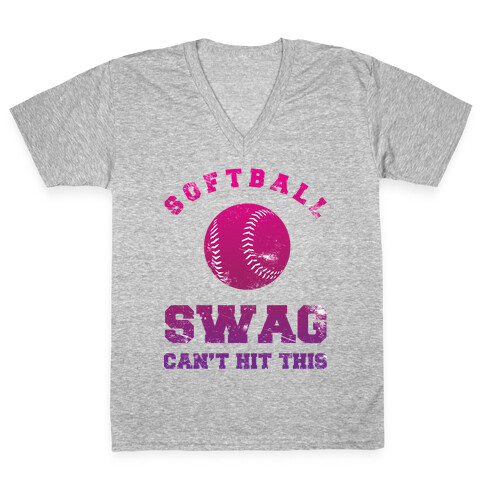 Softball Swag V-Neck Tee Shirt