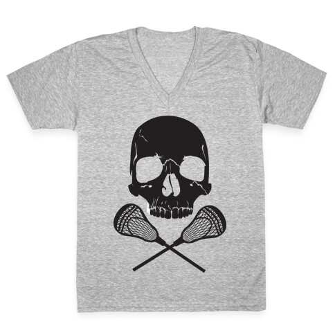 Lacrosse Bones V-Neck Tee Shirt