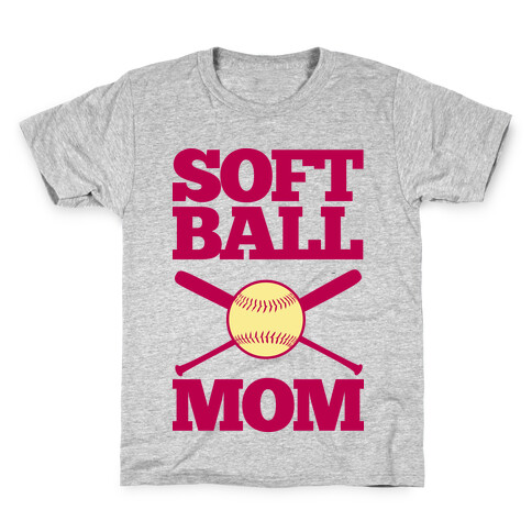 Softball Mom Kids T-Shirt