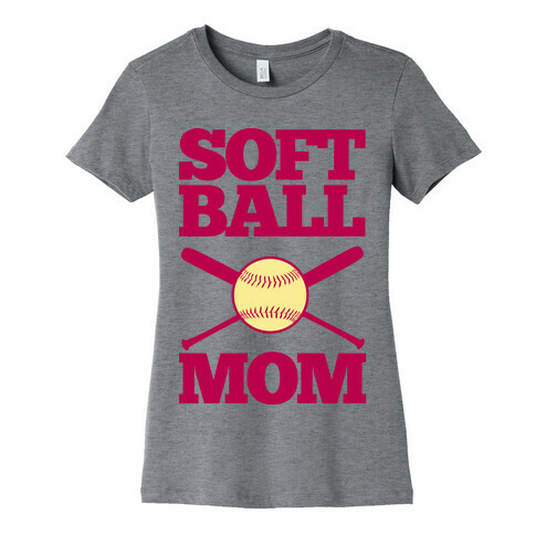 Softball Mom Womens T-Shirt