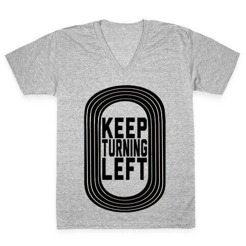 Track: Keep Turning Left V-Neck Tee Shirt