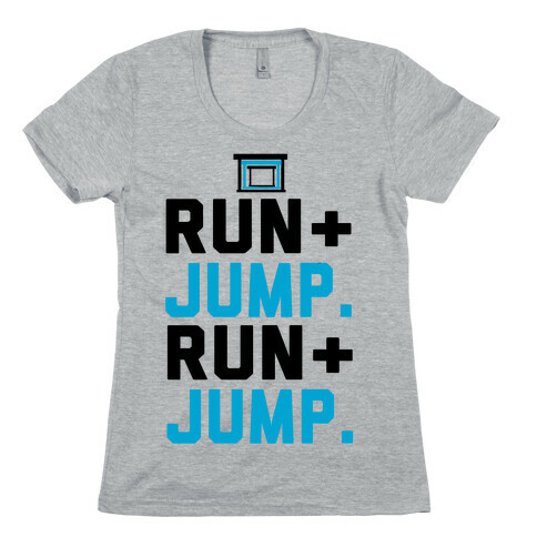 Hurdles: Run and Jump Womens T-Shirt