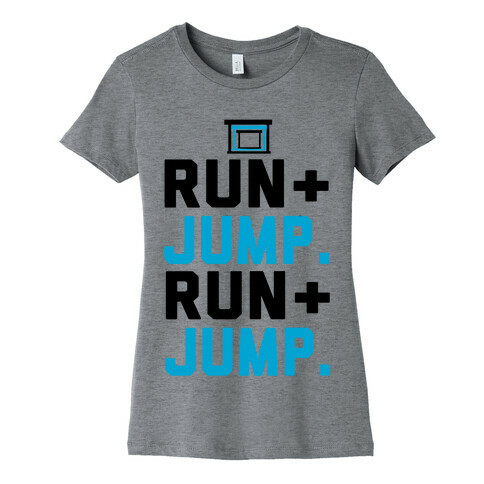 Hurdles: Run and Jump Womens T-Shirt