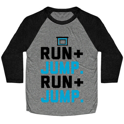 Hurdles: Run and Jump Baseball Tee