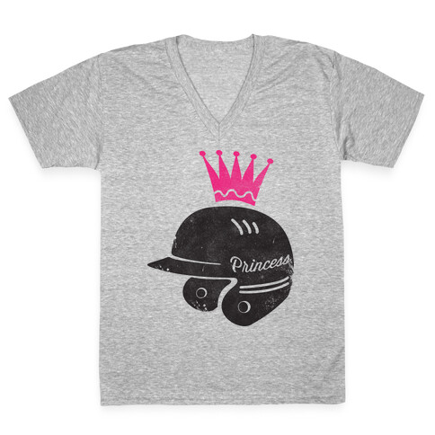 Softball Princess V-Neck Tee Shirt