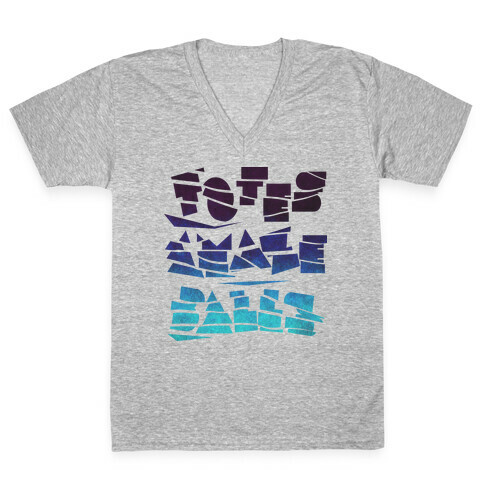 Totes Amazeballs V-Neck Tee Shirt