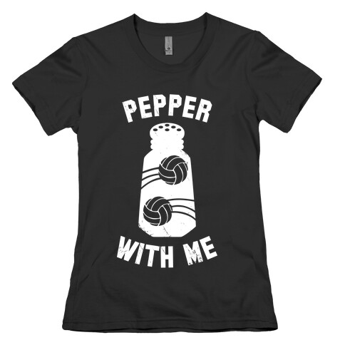 Pepper With Me (Dark Tank) Womens T-Shirt