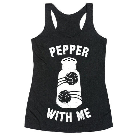 Pepper With Me (Dark Tank) Racerback Tank Top
