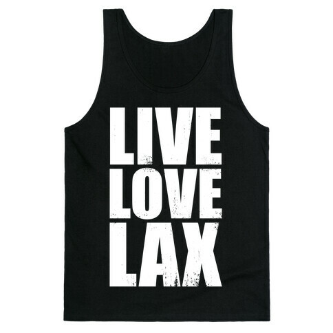 Live, Love, Lax (Dark Tank) Tank Top