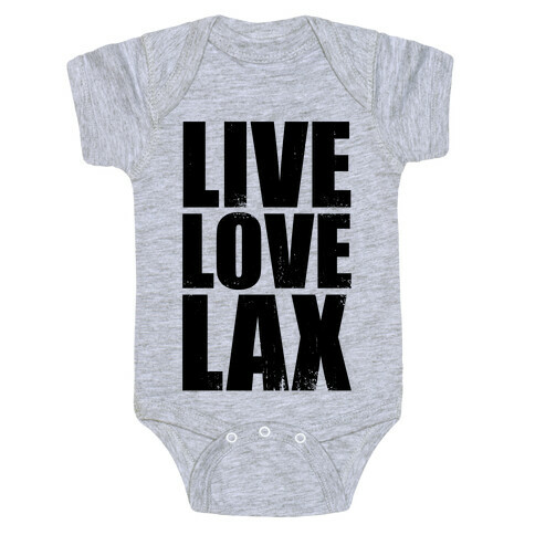 Live, Love, Lax (Tank) Baby One-Piece