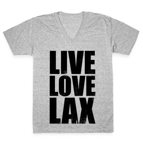 Live, Love, Lax (Tank) V-Neck Tee Shirt