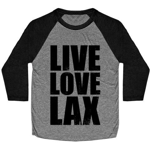 Live, Love, Lax (Tank) Baseball Tee