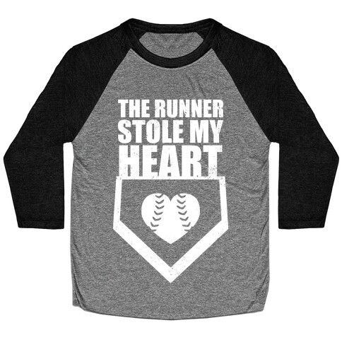 The Runner Stole My Heart (Dark Tank) Baseball Tee