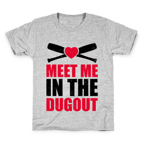 Meet Me In The Dugout (Baseball Tee) Kids T-Shirt