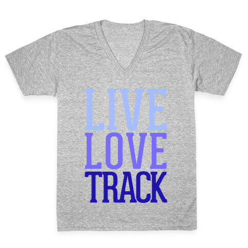 Live Love Track V-Neck Tee Shirt