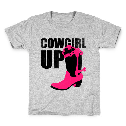 Cowgirl Up (Tank) Kids T-Shirt