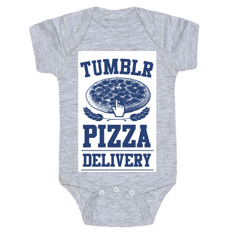 Tumblr Pizza Delivery Baby One-Piece