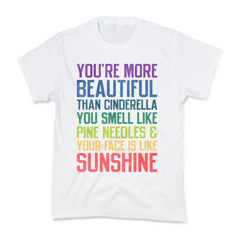 You're More Beautiful Bridesmaids Quote (Tee) Kids T-Shirt