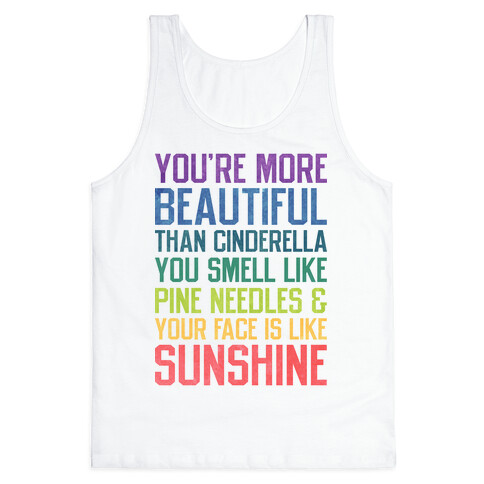 You're More Beautiful Bridesmaids Quote (Tee) Tank Top