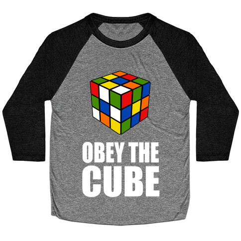 Obey the Cube (Juniors) Baseball Tee