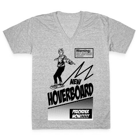 Hoverboard Advertisement V-Neck Tee Shirt
