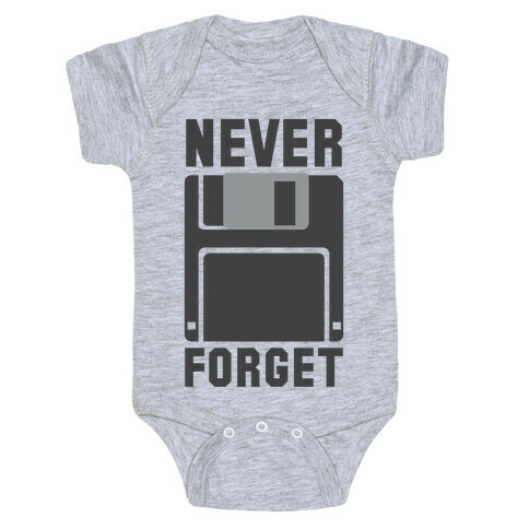 Never Forget The Floppy Baby One-Piece