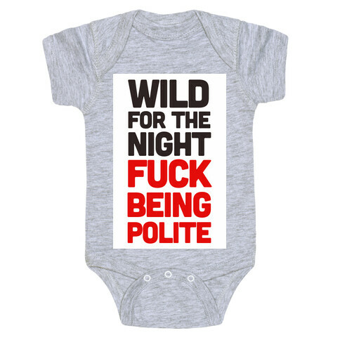Wild for the Night Baby One-Piece