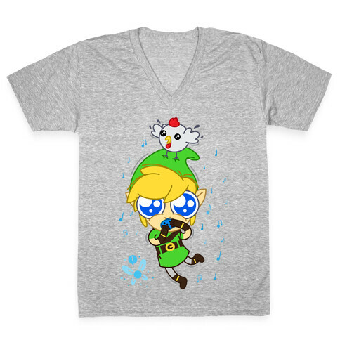 Chibi Link V-Neck Tee Shirt