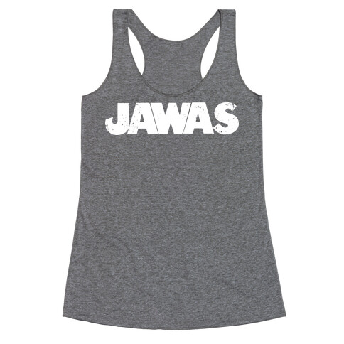 Jawas (Jaws/Star Wars Parody) Racerback Tank Top