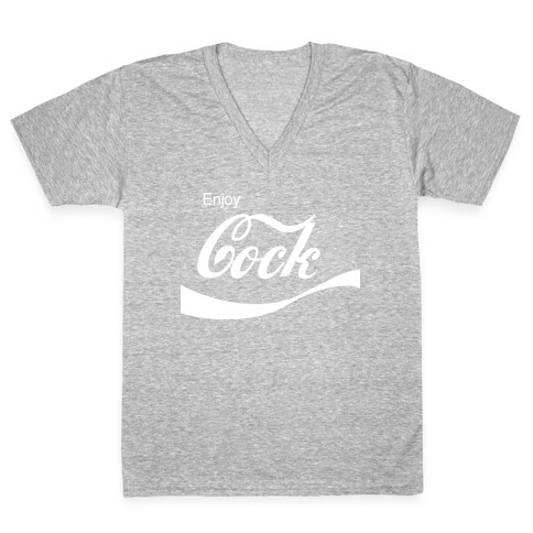 Enjoy Cock V-Neck Tee Shirt