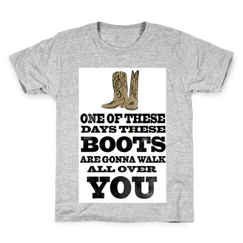 These Boots are Gonna Walk all Over You (Tank) Kids T-Shirt